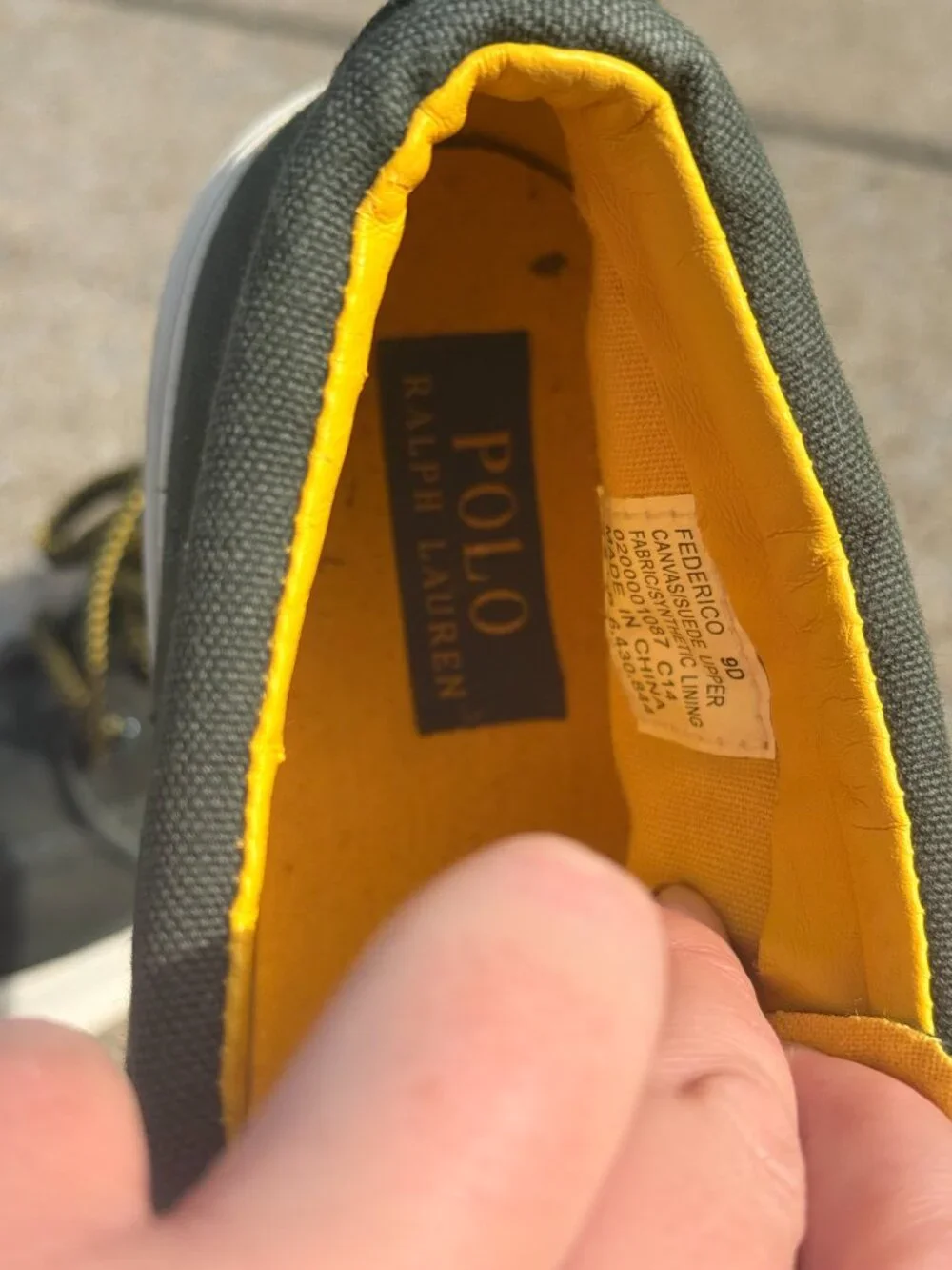 Polo Ralph Lauren Federico Mens 9D Green Canvas Chukka Shoes Old Money Prep 4022